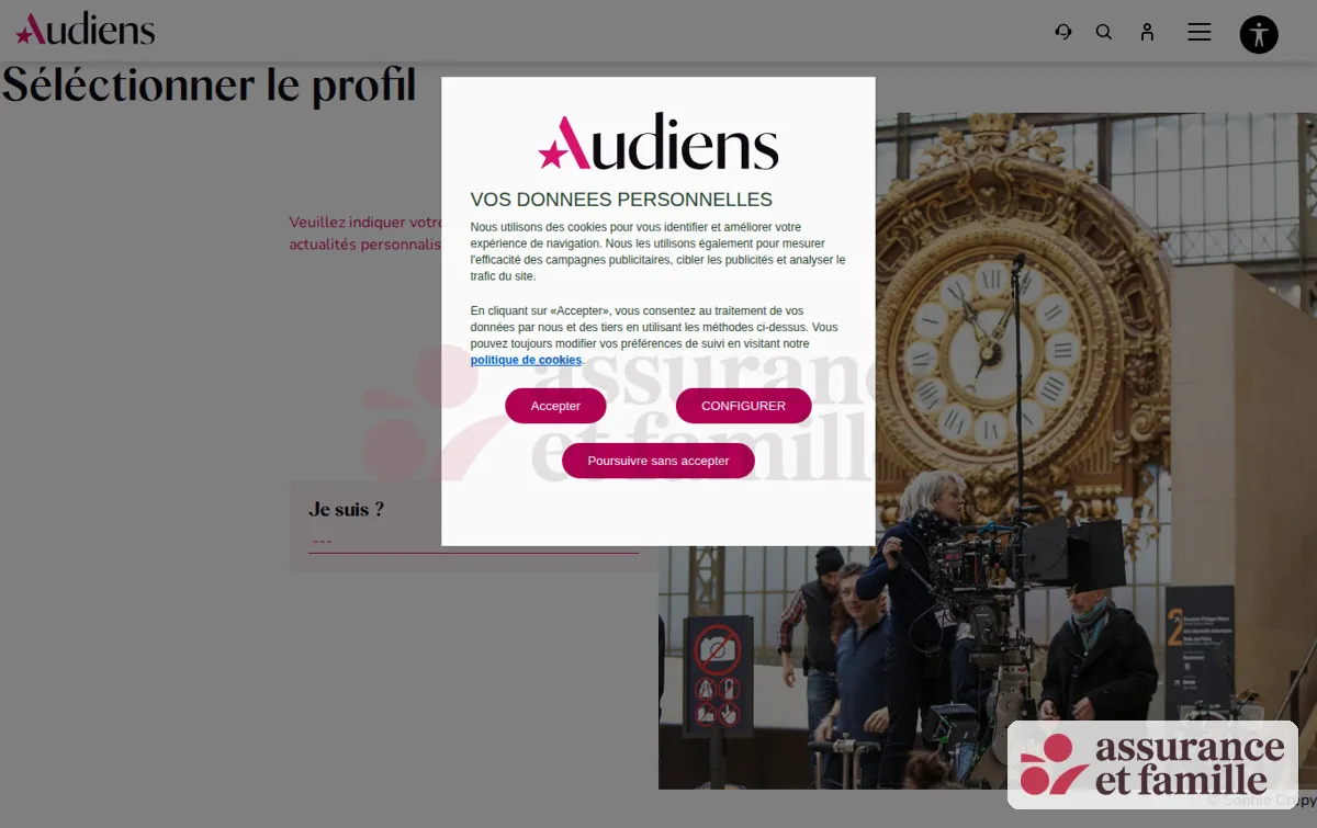 Capture : Profilage - Groupe Audiens